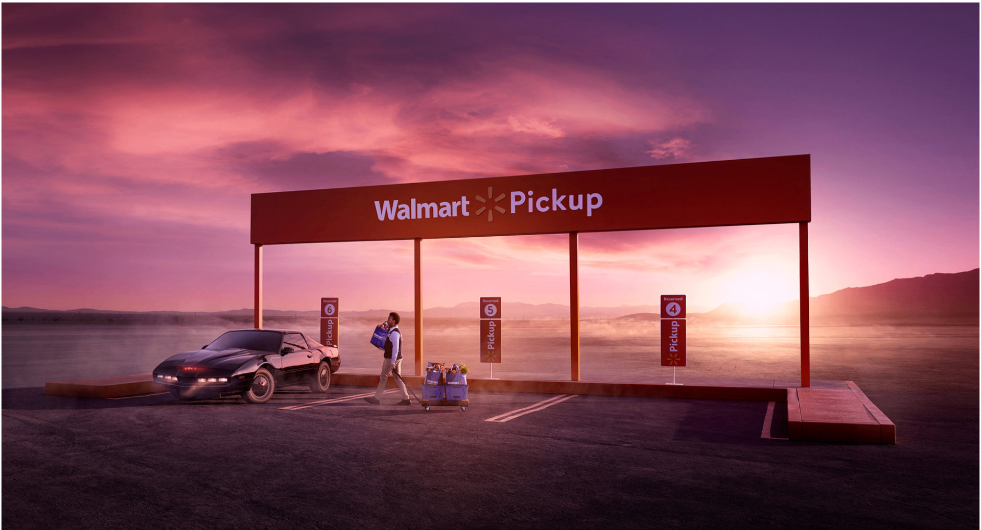 Walmart Famous Cars — KITT at Walmart Pickup