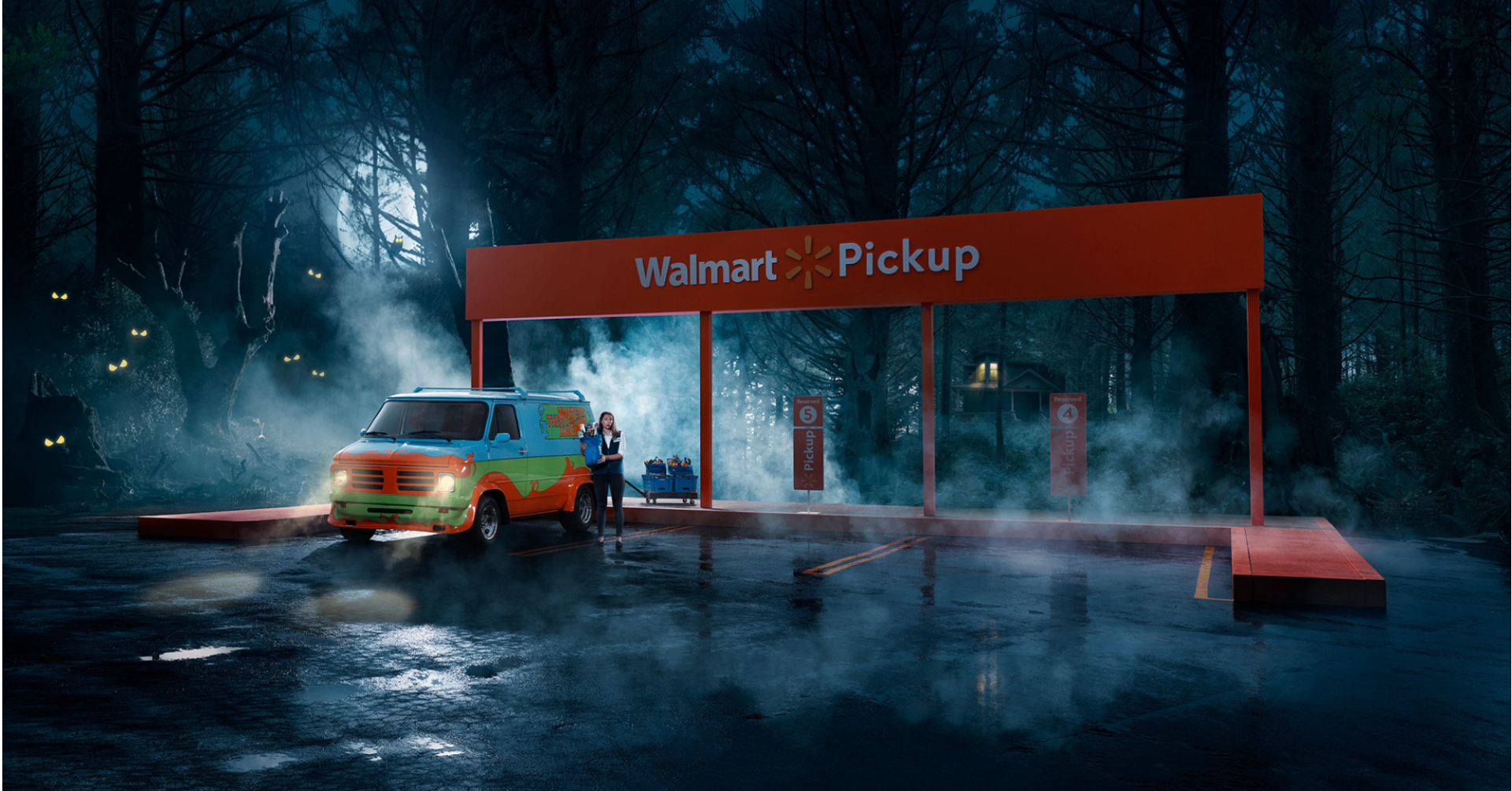 Walmart Famous Cars — Mystery Machine at Walmart Pickup
